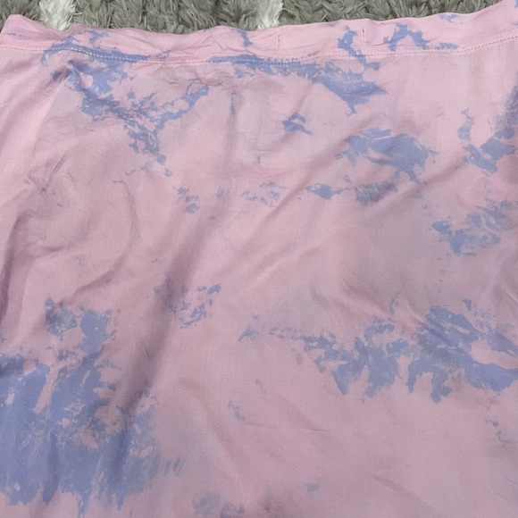 John Elliott Tie Dye Slip Skirt Pink and Blue - Picture 6 of 7